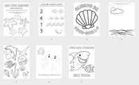 Ocean Life Coloring & Activity Pages